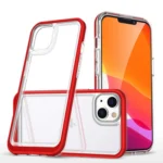 Clear 3in1 Case For Plus Silicone Cover With Frame Red iPhone 14 Plus Tok