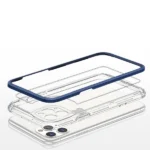 Clear 3in1 Case For Pro Max Blue Frame Gel Cover iPhone 11 Pro Max Tok