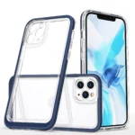 Clear 3in1 Case For Pro Max Blue Frame Gel Cover iPhone 11 Pro Max Tok
