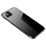 Clear Color Case Gel TPU Electroplating Frame Black iPhone 13 Pro Tok
