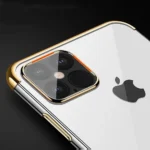 Clear Color Case Gel TPU Electroplating Frame Black iPhone 13 Pro Tok