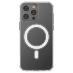 Clear Magnetic Case With MagSafe For With Silver Ring - Transparent iPhone 14 Pro Max Tok