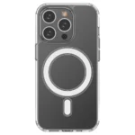 Clear Magnetic Case With MagSafe For With Silver Ring - Transparent iPhone 14 Pro Tok