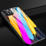 Color Glass Case Durable Cover With Tempered Glass Back And Camera Cover Pro Max Pattern 2 iPhone 11 Pro Max