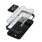 Crystal Ring Case Kickstand Tough Rugged Cover For Black iPhone 12 Mini Tok