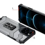 Crystal Ring Case Kickstand Tough Rugged Cover For Black iPhone 12 Pro Max Tok