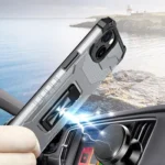 Crystal Ring Case Kickstand Tough Rugged Cover For Black iPhone 13 Mini Tok