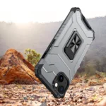 Crystal Ring Case Kickstand Tough Rugged Cover For Black iPhone 13 Mini Tok