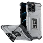 Crystal Ring Case Kickstand Tough Rugged Cover For Black iPhone 13 Pro Max Tok