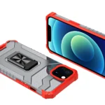 Crystal Ring Case Kickstand Tough Rugged Cover For Red iPhone 12 Mini Tok