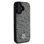 DKNY PU Leather Crosswalk Pattern MagSafe Ivory iPhone 16 Tok