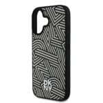 DKNY PU Leather Crosswalk Pattern MagSafe Ivory iPhone 16 Tok