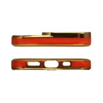 Fashion Case For Gold Frame Gel Cover Red iPhone 13 Pro Max Tok
