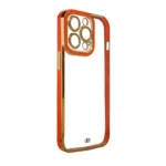 Fashion Case For Gold Frame Gel Cover Red iPhone 13 Pro Max Tok