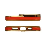 Fashion Case For Gold Frame Gel Cover Red iPhone 13 Pro Max Tok