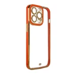 Fashion Case For Gold Frame Gel Cover Red iPhone 13 Pro Max Tok
