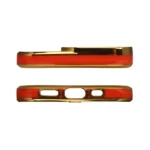 Fashion Case For Gold Frame Gel Cover Red iPhone 13 Pro Max Tok