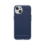 Flexible Carbon Case With A Carbon Pattern For - Blue iPhone 15 Tok