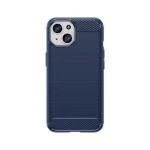 Flexible Carbon Case With A Carbon Pattern For - Blue iPhone 15 Tok