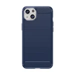 Flexible Carbon Pattern Case For Plus Carbon Case - Blue iPhone 15 Plus Tok