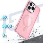 Glitter Case MagSafe Pink With Glitter iPhone 16 Pro Max Tok