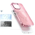 Glitter Case MagSafe Pink With Glitter iPhone 16 Pro Tok