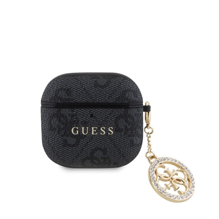 Guess 4G Script PC/PU Charm Black AirPods 4 Tok