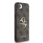 Guess PU 4G Metal Logo Brown iPhone 16e Tok
