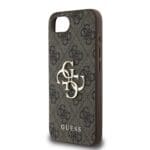 Guess PU 4G Metal Logo Brown iPhone 16e Tok