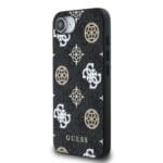 Guess PU 4G Peony MagSafe Black iPhone 16e Tok