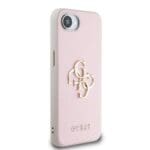 Guess PU Grained 4G Metal Logo Pink iPhone 16e Tok