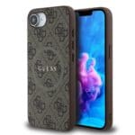 Guess PU Leather 4G Colored Ring MagSafe Brown iPhone 16e Tok