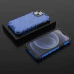 Honeycomb Case Armor Cover With Tpu Bumper For Blue iPhone 13 Mini Tok