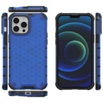 Honeycomb Case Armor Cover With Tpu Bumper For Blue iPhone 13 Pro Max Tok