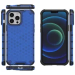 Honeycomb Case Armor Cover With Tpu Bumper For Blue iPhone 13 Pro Max Tok