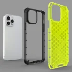 Honeycomb Case Armor Cover With Tpu Bumper For Blue iPhone 13 Pro Max Tok