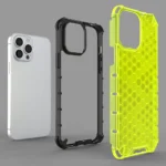 Honeycomb Case Armor Cover With Tpu Bumper For Blue iPhone 13 Pro Max Tok