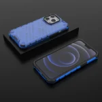 Honeycomb Case Armor Cover With Tpu Bumper For Blue iPhone 13 Pro Tok