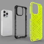 Honeycomb Case Armor Cover With Tpu Bumper For Blue iPhone 13 Pro Tok