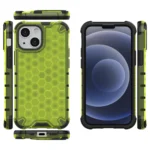 Honeycomb Case Armor Cover With Tpu Bumper For Green iPhone 13 Mini Tok