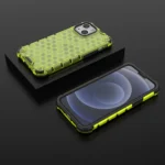 Honeycomb Case Armor Cover With Tpu Bumper For Green iPhone 13 Mini Tok