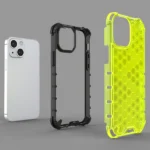 Honeycomb Case Armor Cover With Tpu Bumper For Green iPhone 13 Mini Tok