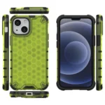 Honeycomb Case Armor Cover With Tpu Bumper For Green iPhone 13 Mini Tok