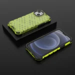 Honeycomb Case Armor Cover With Tpu Bumper For Green iPhone 13 Mini Tok