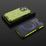 Honeycomb Case Armor Cover With Tpu Bumper For Green iPhone 13 Pro Tok