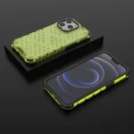 Honeycomb Case Armor Cover With Tpu Bumper For Green iPhone 13 Pro Tok