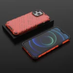 Honeycomb Case Armor Cover With Tpu Bumper For Red iPhone 13 Pro Max Tok