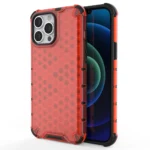 Honeycomb Case Armor Cover With Tpu Bumper For Red iPhone 13 Pro Max Tok