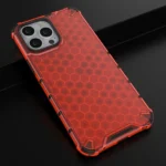 Honeycomb Case Armor Cover With Tpu Bumper For Red iPhone 13 Pro Max Tok