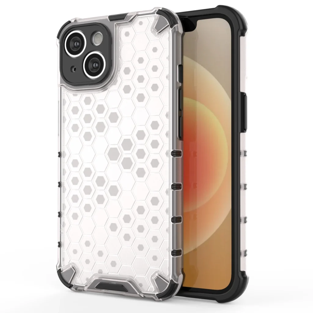 Honeycomb Case For Plus Armored Hybrid Cover Transparent iPhone 14 Plus Tok